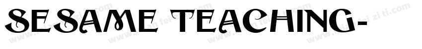Sesame teaching字体转换